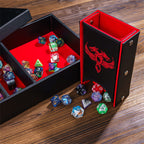 Twin Dragon Leather Dice Storage Box