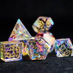 Celestial Palace · Light of the Sage · K9 Crystal Engraved Glass Dice Set
