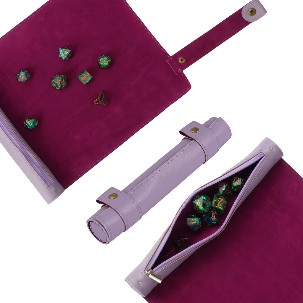 Leather Scroll Dice Mat