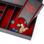 Twin Dragon Leather Dice Storage Box