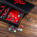 Twin Dragon Leather Dice Storage Box