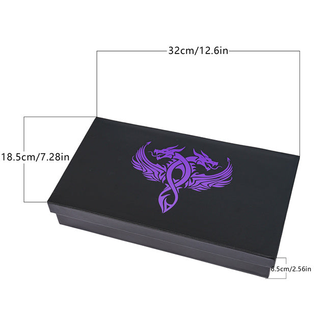 Twin Dragon Leather Dice Storage Box
