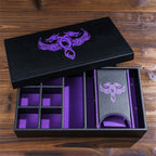 Twin Dragon Leather Dice Storage Box