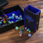 Twin Dragon Leather Dice Storage Box