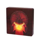Magnetic Black Walnut Engraved Dice Storage Box