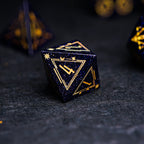Celestial Palace · Starwish · Blue Sandstone Engraved Gemstone Dice Set