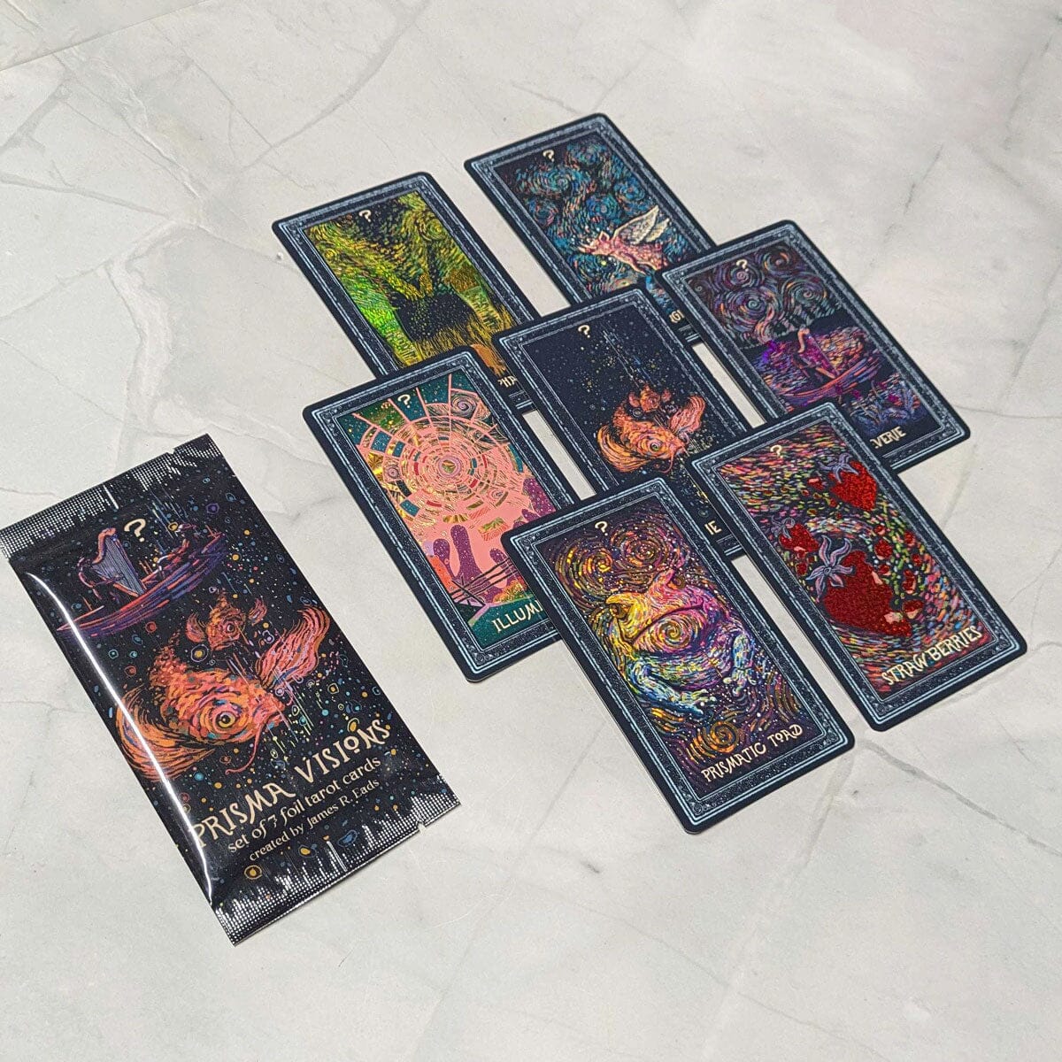 79th Mystery Cards from Gwinnieb Tarot (7 cards)