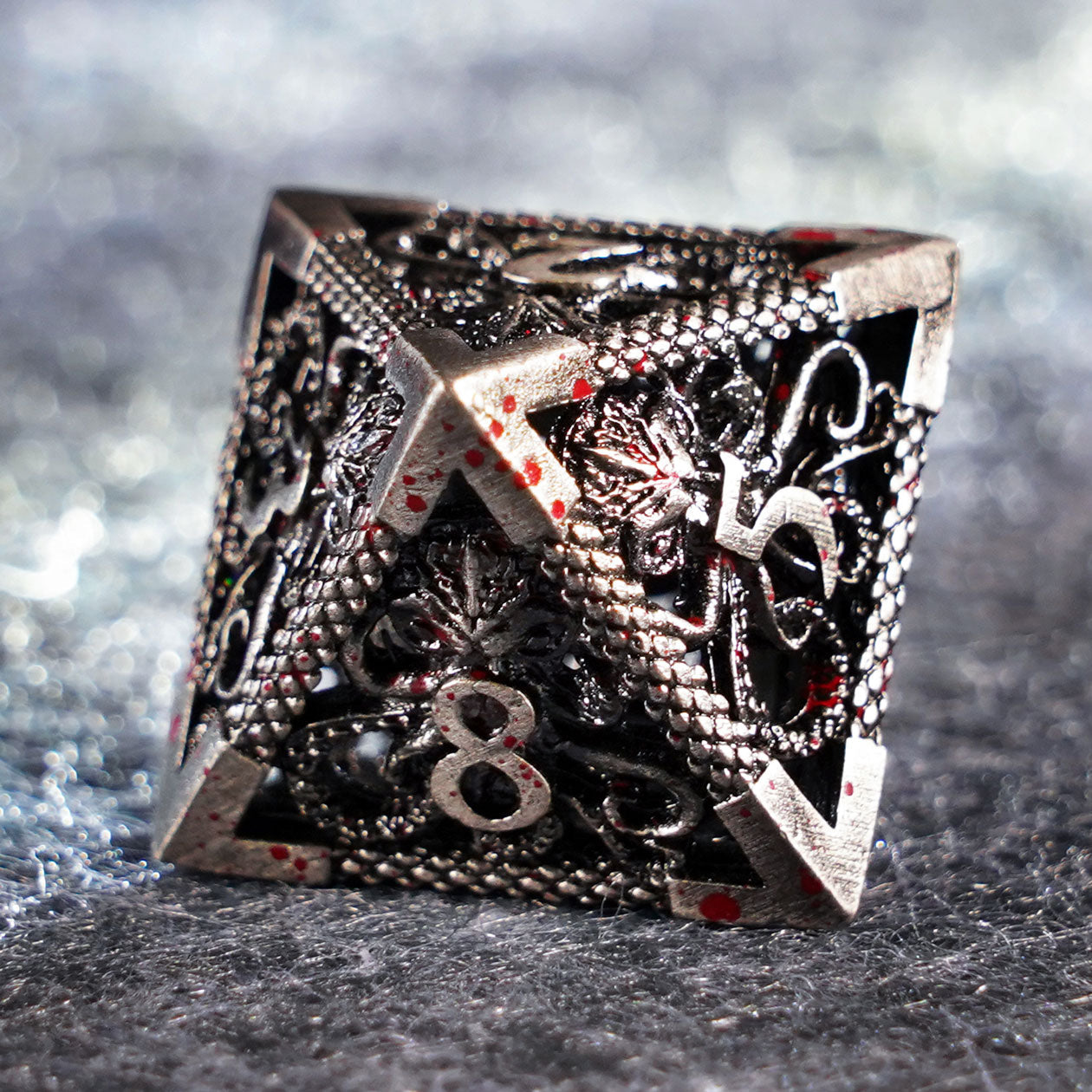 Cthulhu Gold Hollowed Metal Dice