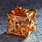Crimson Bloom · Blood Blossom Hollow Metal Dice Set