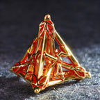 Crimson Bloom · Blood Blossom Hollow Metal Dice Set