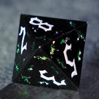 Thornbound Grove · Emerald Briar Solid Metal Dice Set