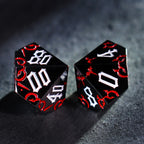 Thornbound Grove · Crimson Briar Solid Metal Dice Set