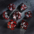 Thornbound Grove · Crimson Briar Solid Metal Dice Set