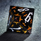 Thornbound Grove · Ember Briar Solid Metal Dice Set