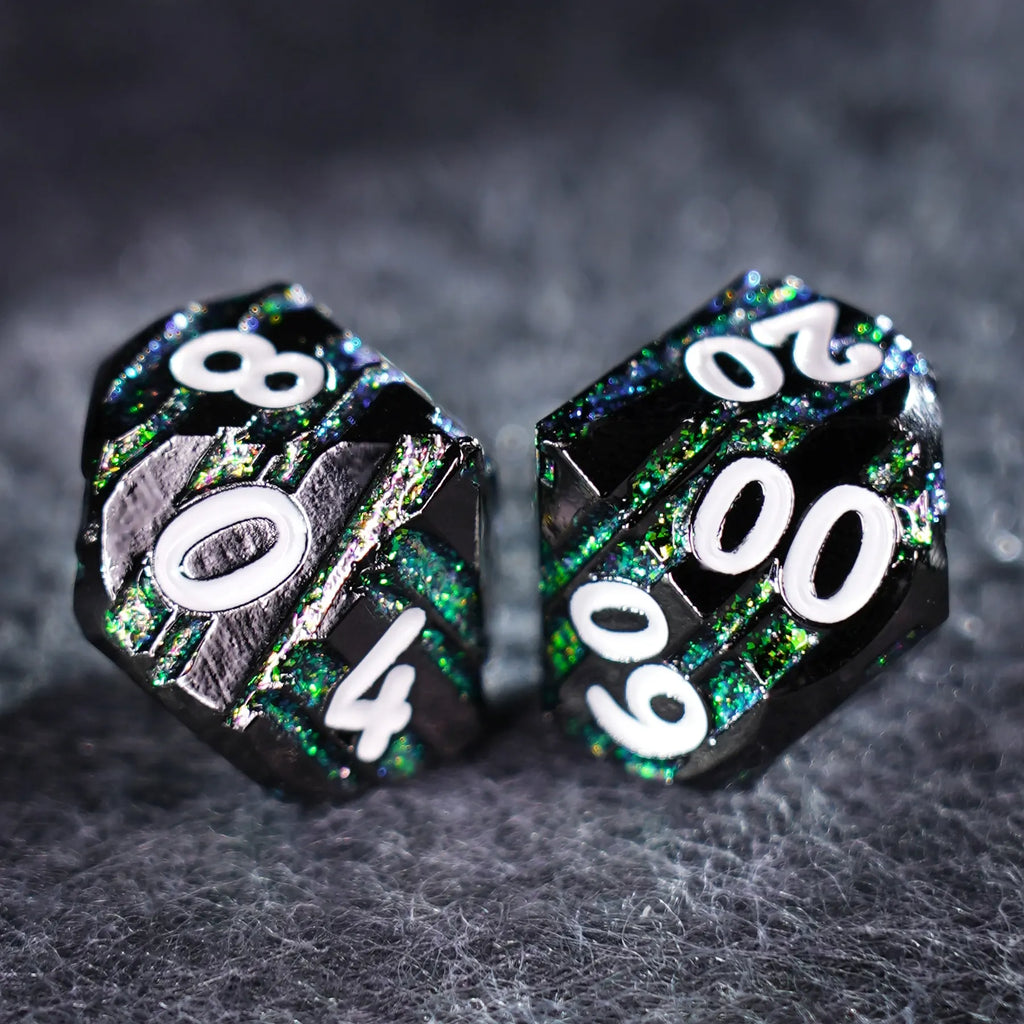 The Arcane · Ekko's Rewind Solid Metal Dice Set