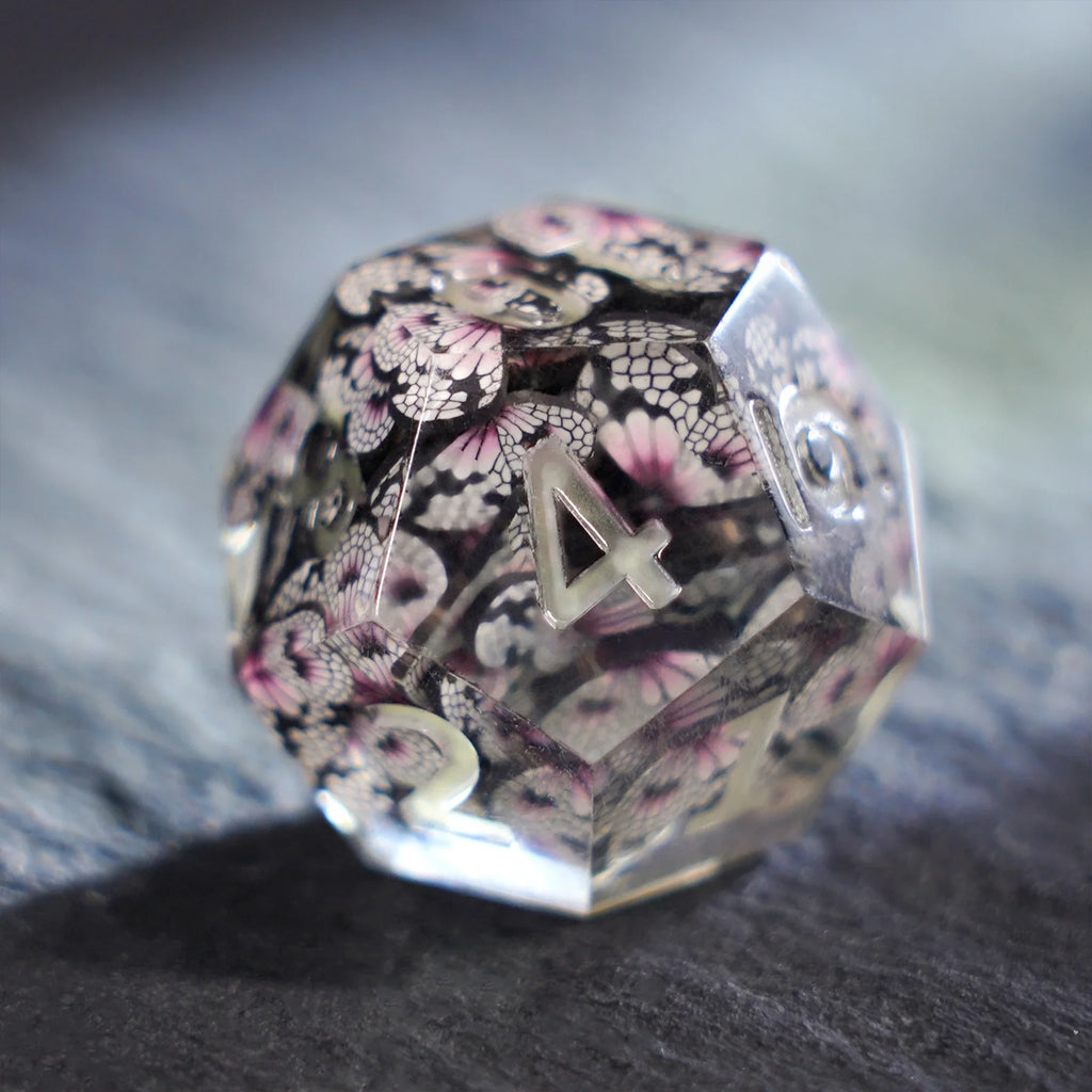 Moonflutter Resin Dice Set