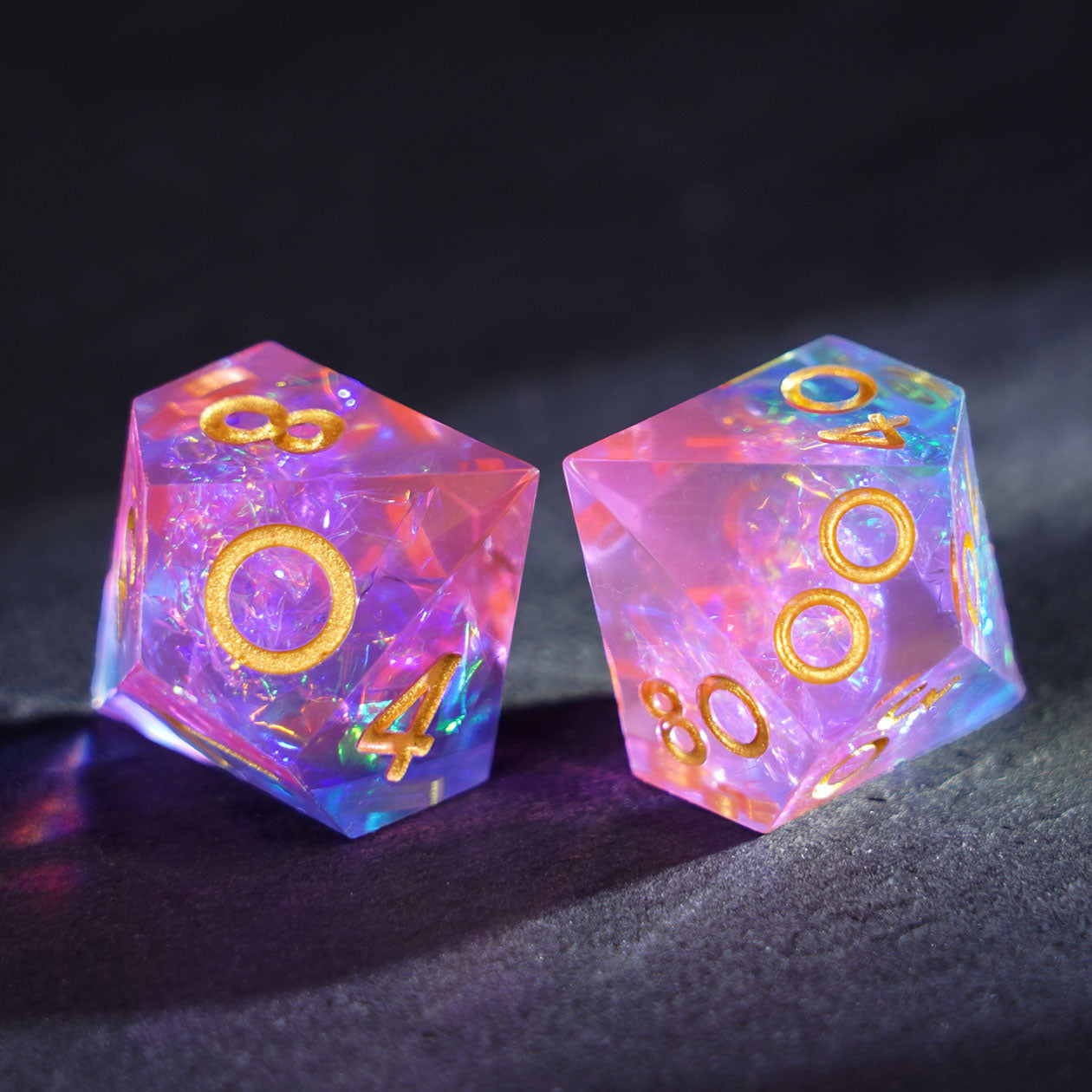 Prism Veil Resin Dice Set
