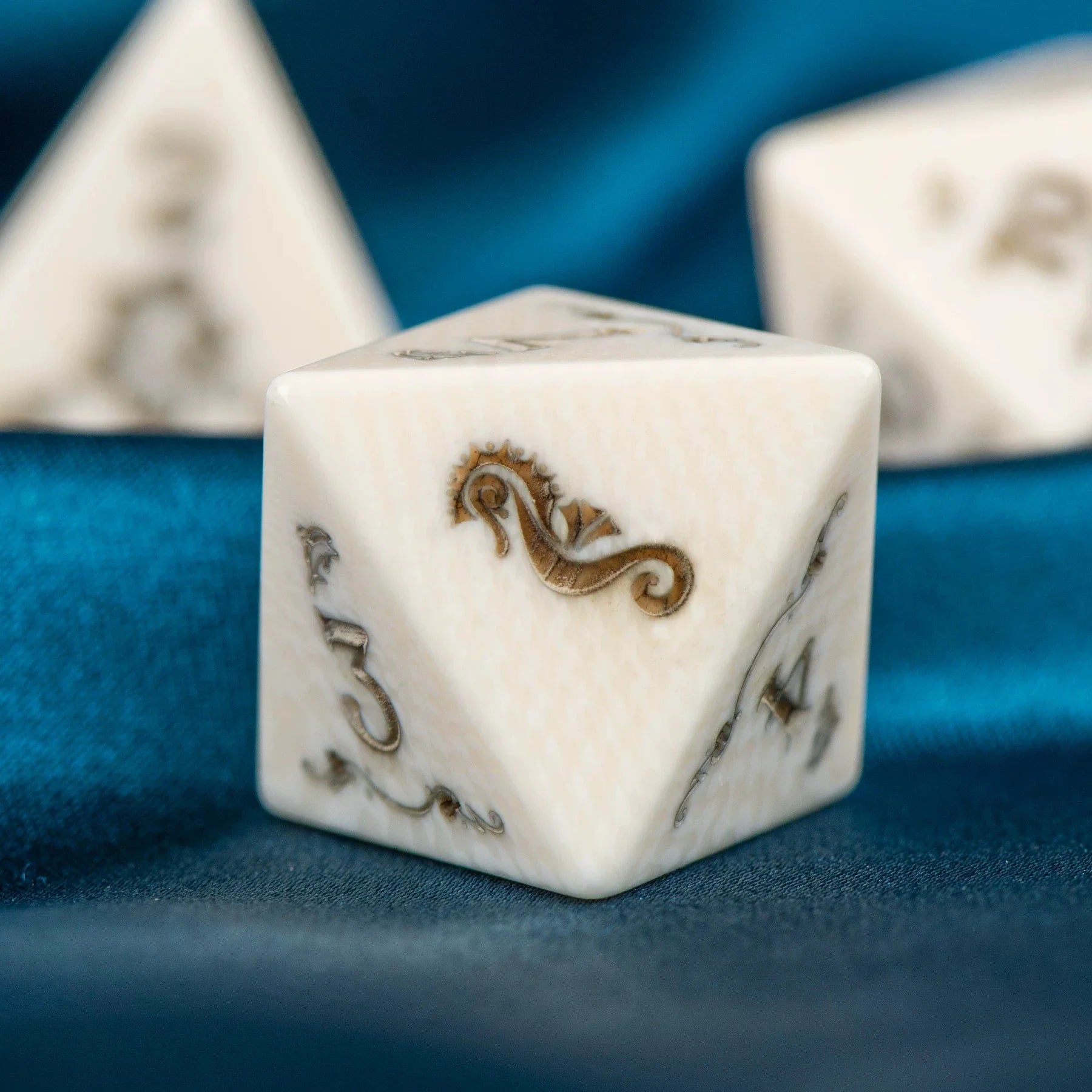 When a Whale Falls, Life Awakens — Natural Whale Bone Dice Set (Limited Edition)