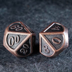 Battle-Worn Classic Aged Copper Dice Set