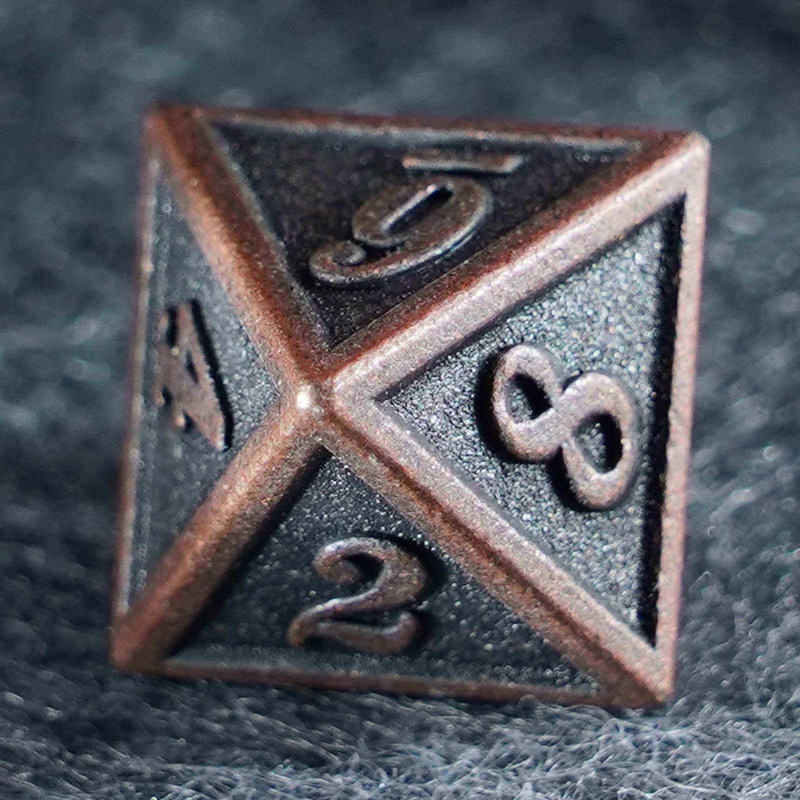 Battle-Worn Classic Aged Copper Dice Set
