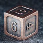 Battle-Worn Classic Aged Copper Dice Set