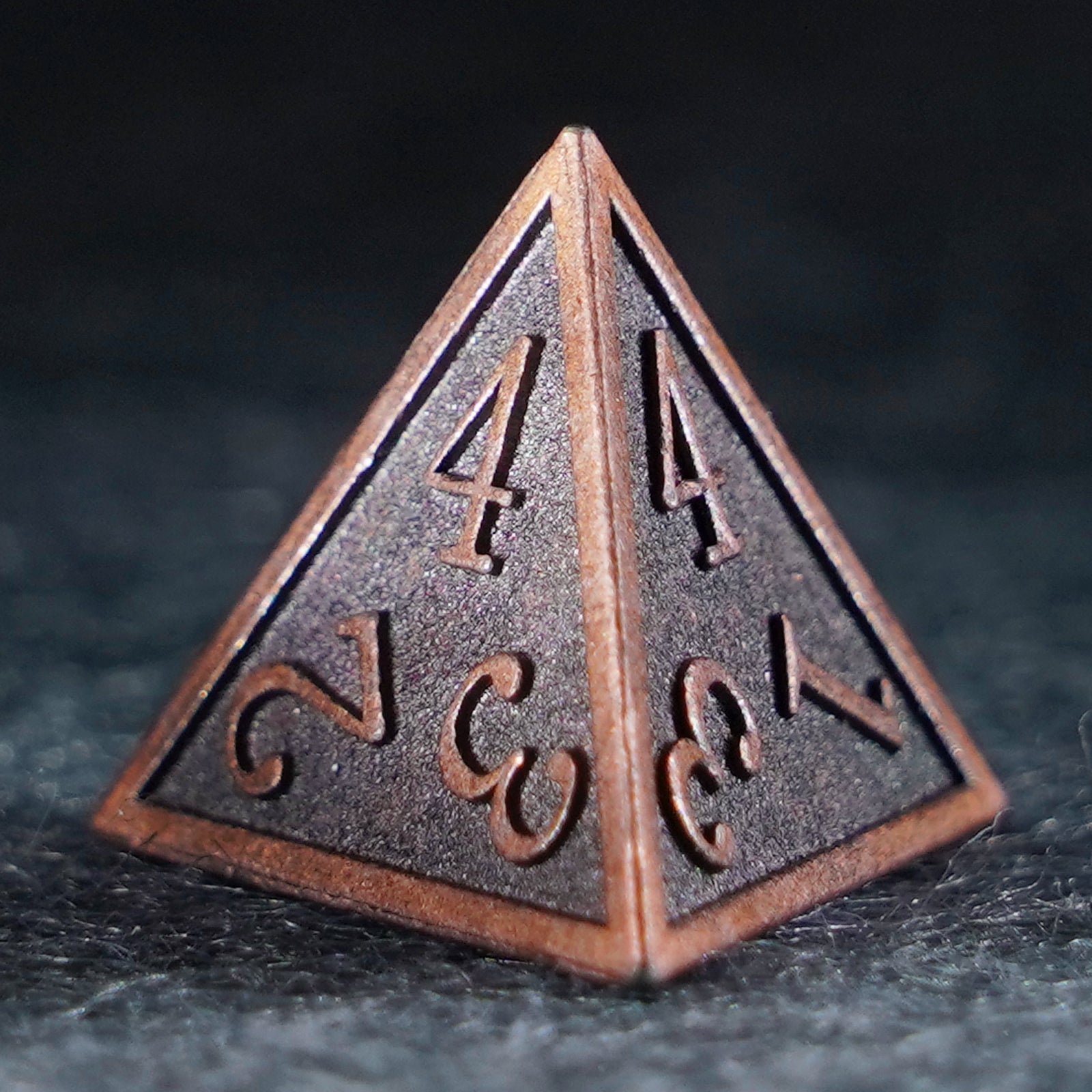 Battle-Worn Classic Aged Copper Dice Set