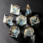 Black Mist Sand Resin Dice Set