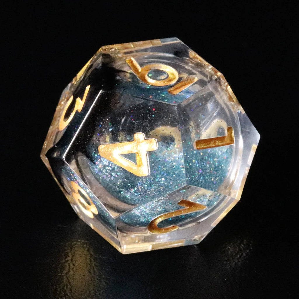 Black Mist Sand Resin Dice Set