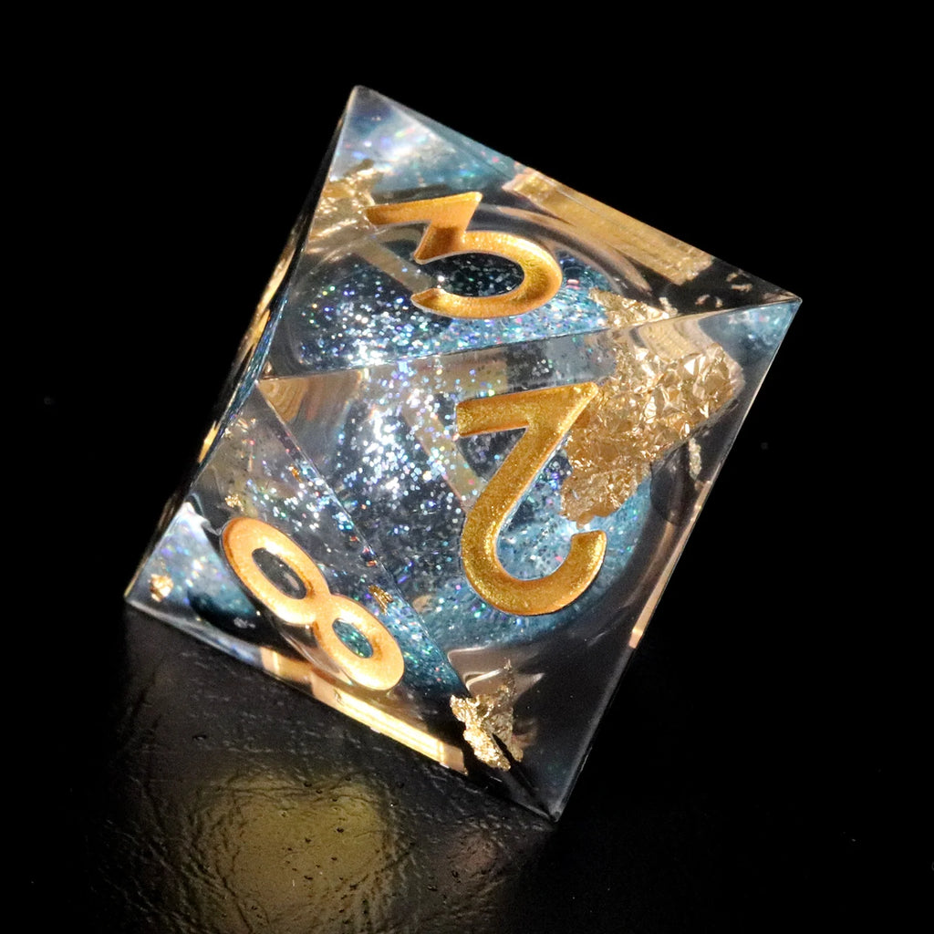 Black Mist Sand Resin Dice Set