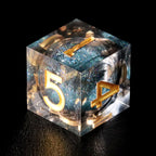 Black Mist Sand Resin Dice Set