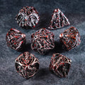 Bloodthirsty Bat Hollowed Metal Dice Set