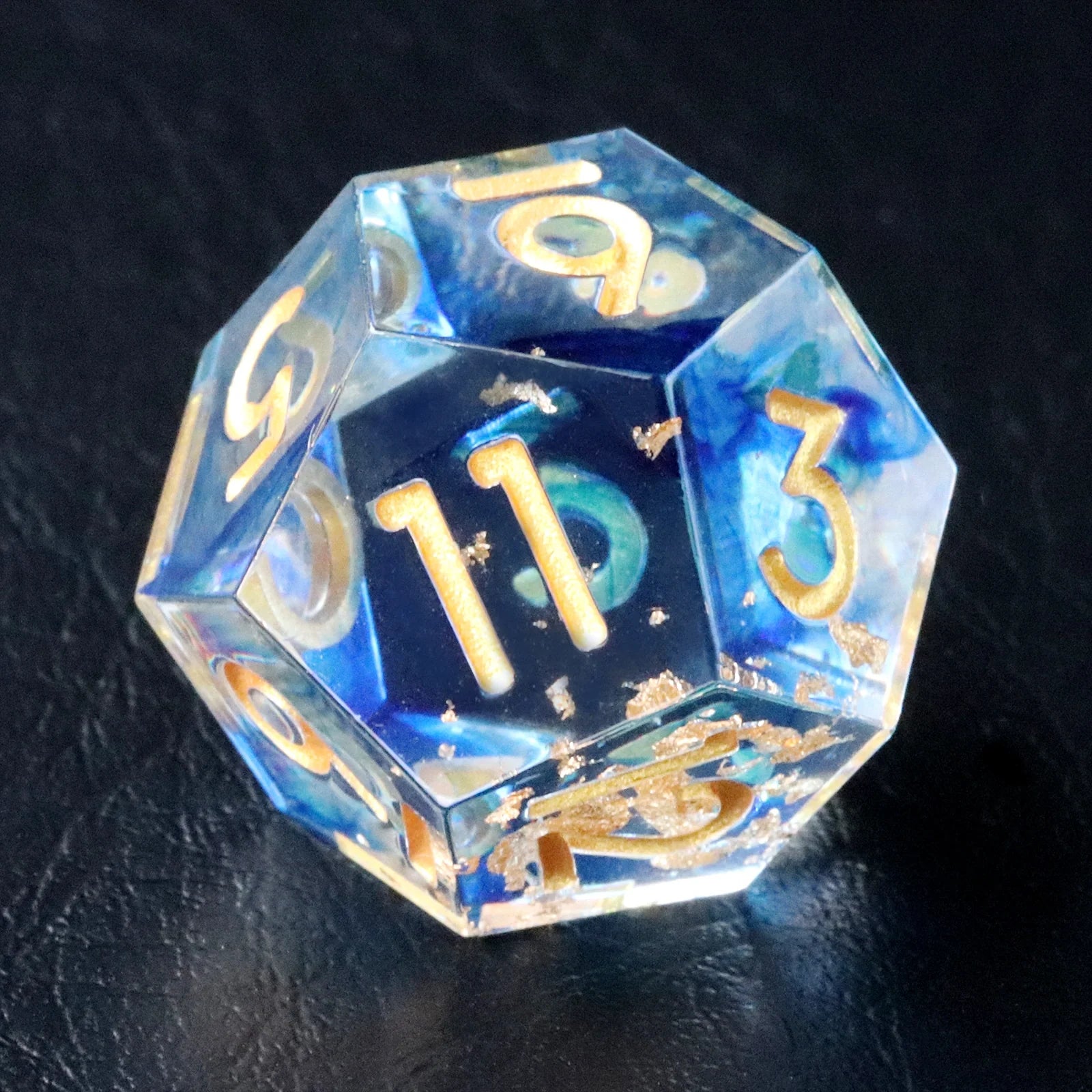 Blue Golden Age Resin Dice Set