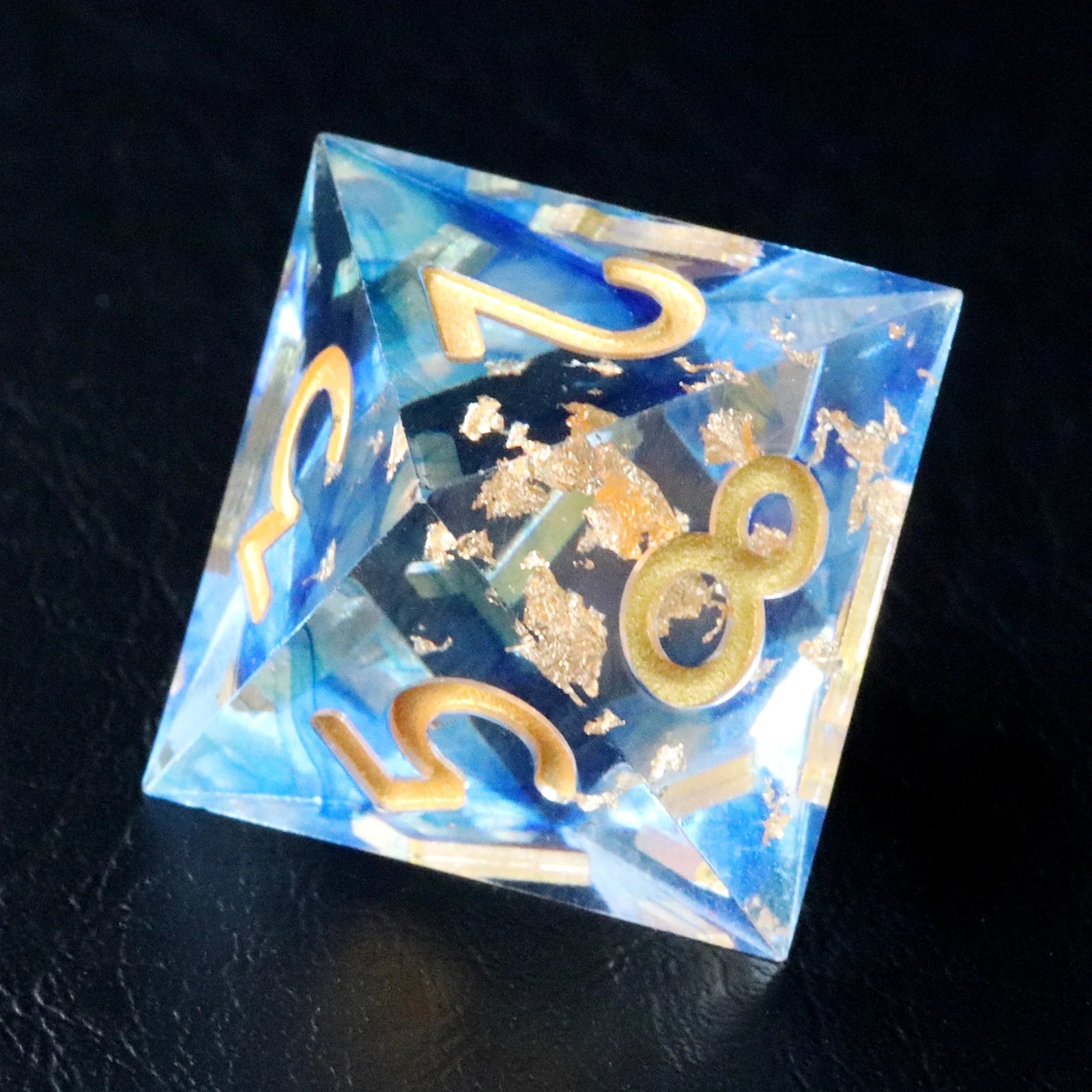 Blue Golden Age Resin Dice Set