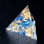 Blue Golden Age Resin Dice Set
