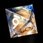 Blue Mist Sand Resin Dice Set