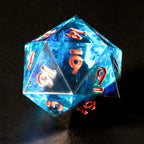 Core of Ice Holographic Resin Dice Set