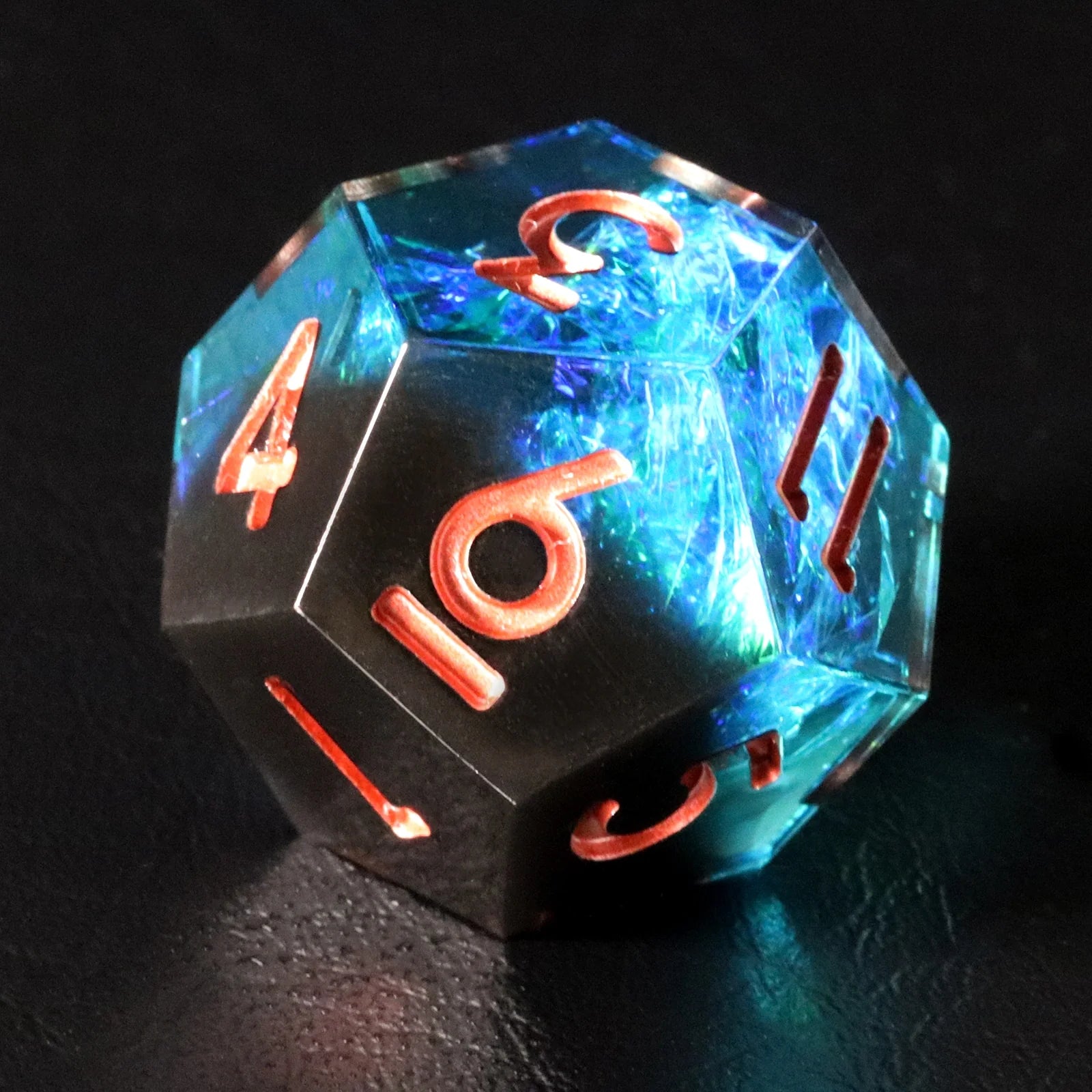 Core of Ice Holographic Resin Dice Set