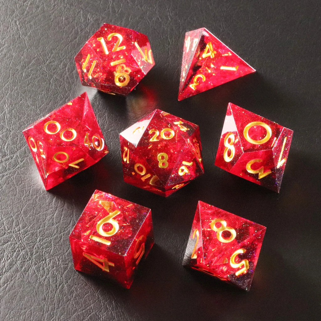 Crimson Witch Resin Dice Set