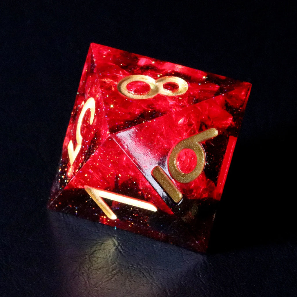 Crimson Witch Resin Dice Set