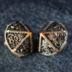 Cthulhu Gold Hollowed Metal Dice