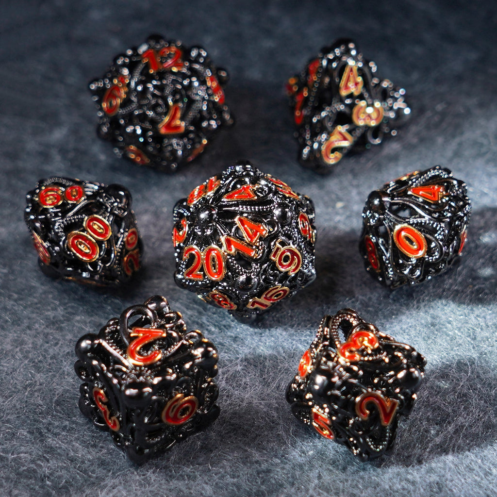 Cthulhu’s Tentacle Hollowed Metal Dice Set