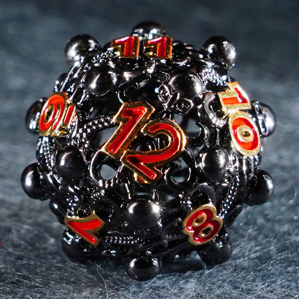 Cthulhu’s Tentacle Hollowed Metal Dice Set
