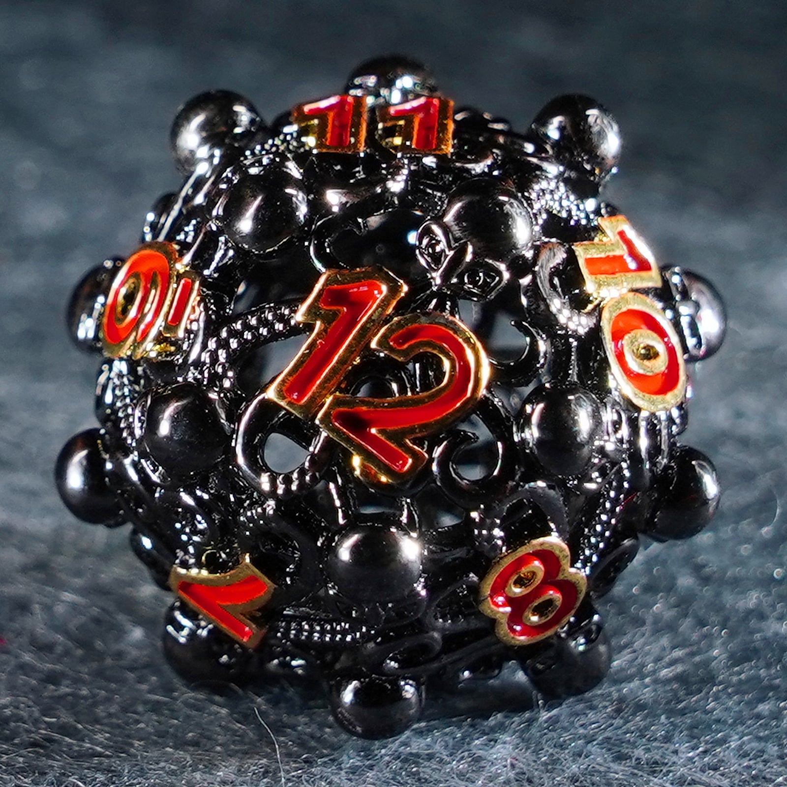 Cthulhu’s Tentacle Hollowed Metal Dice Set