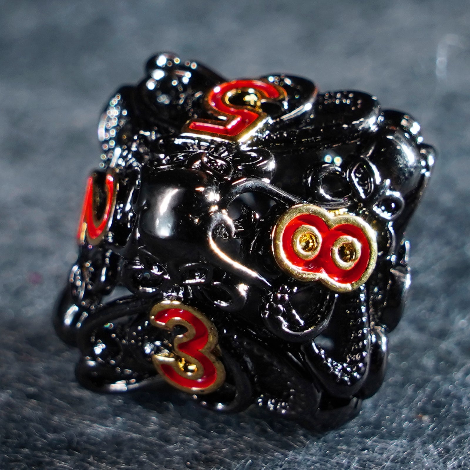 Cthulhu’s Tentacle Hollowed Metal Dice Set