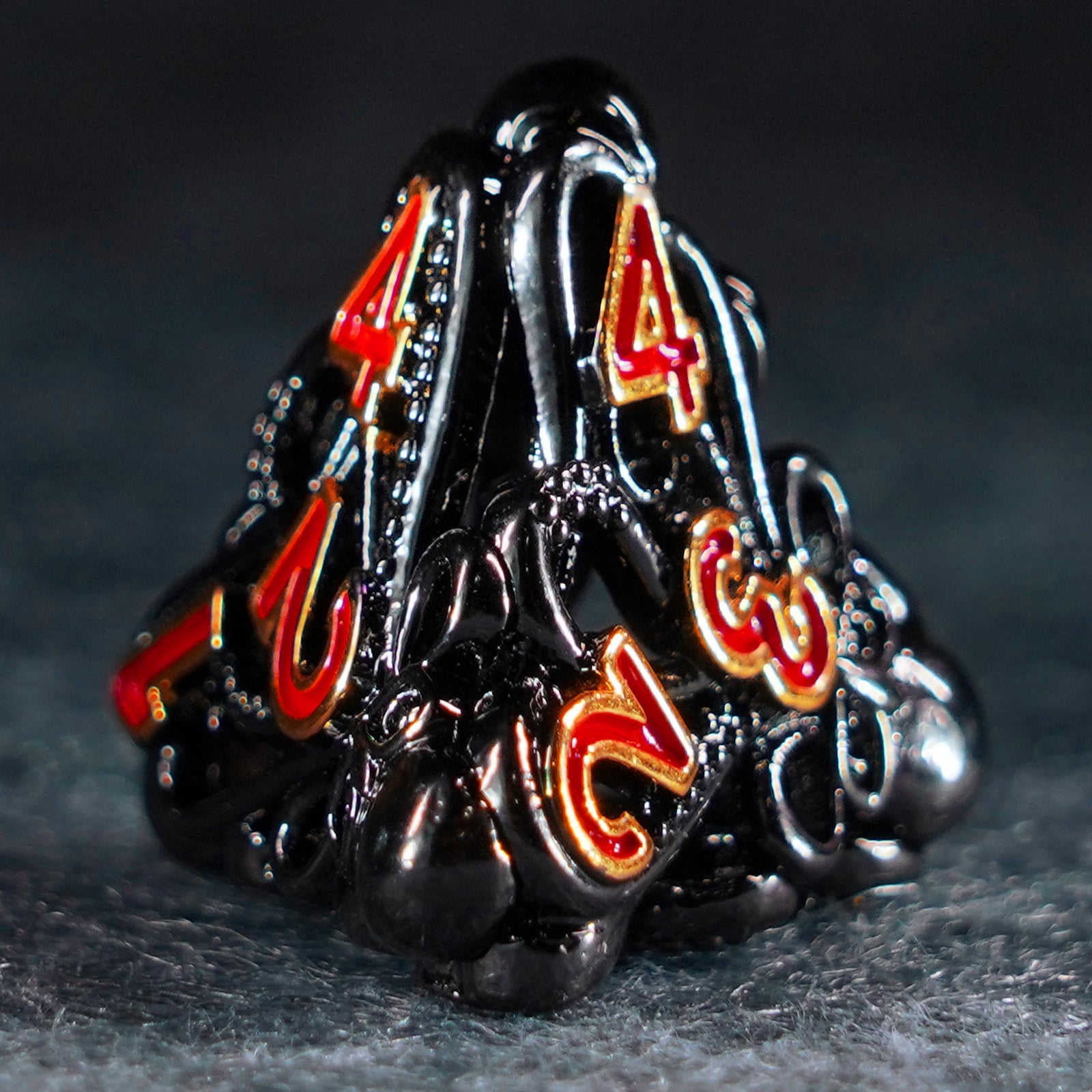 Cthulhu’s Tentacle Hollowed Metal Dice Set