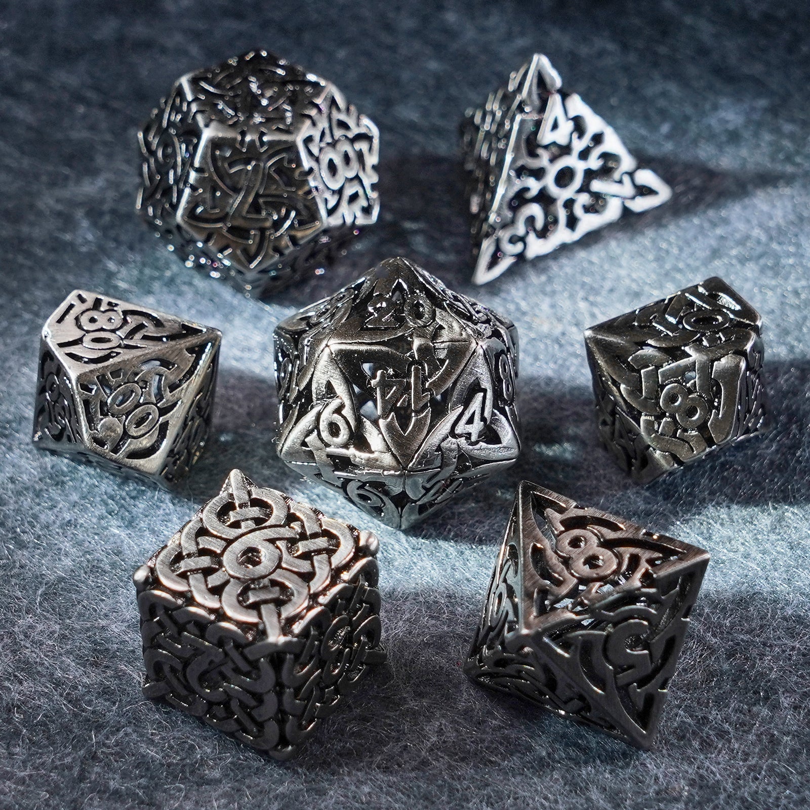 Darkin Shackles Hollowed Metal Dice Set