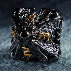 Deathwing Hollowed Black Metal Dice