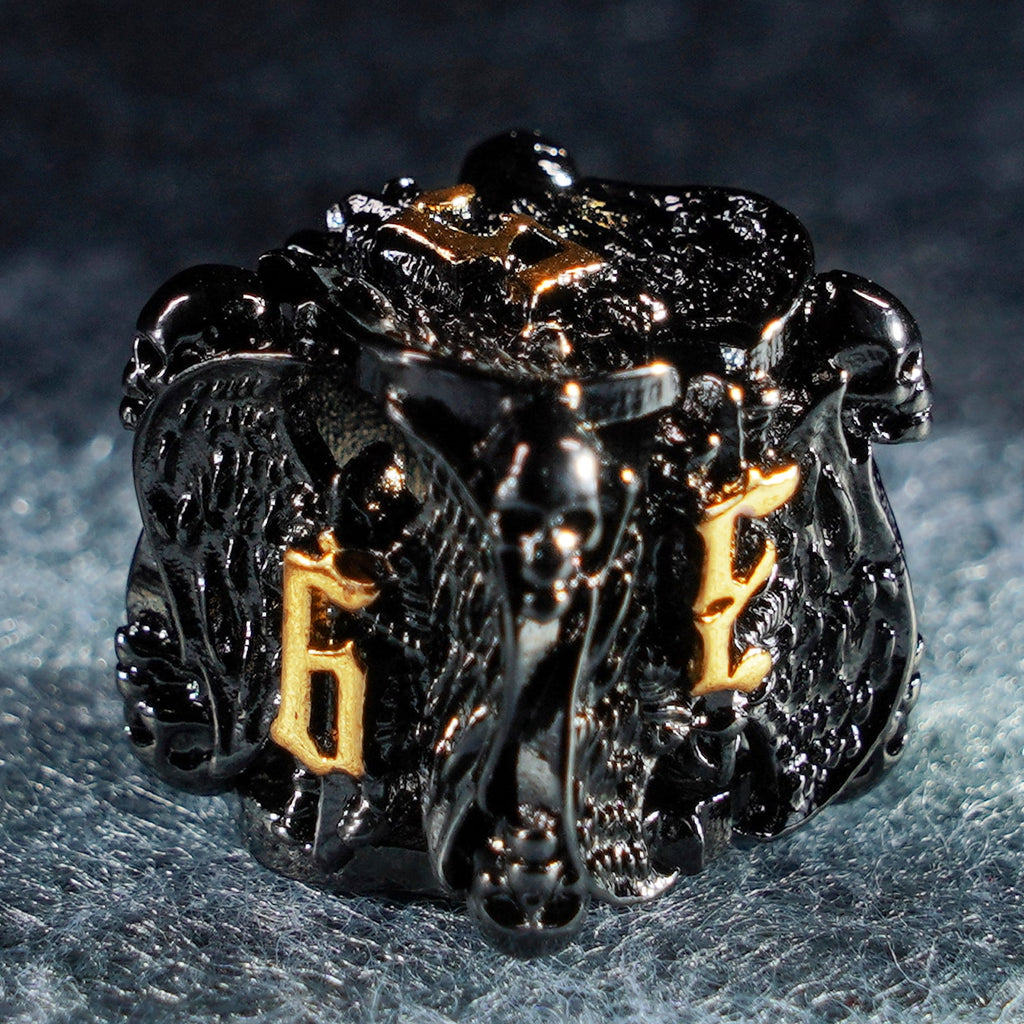 Deathwing Hollowed Black Metal Dice