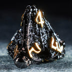 Deathwing Hollowed Black Metal Dice