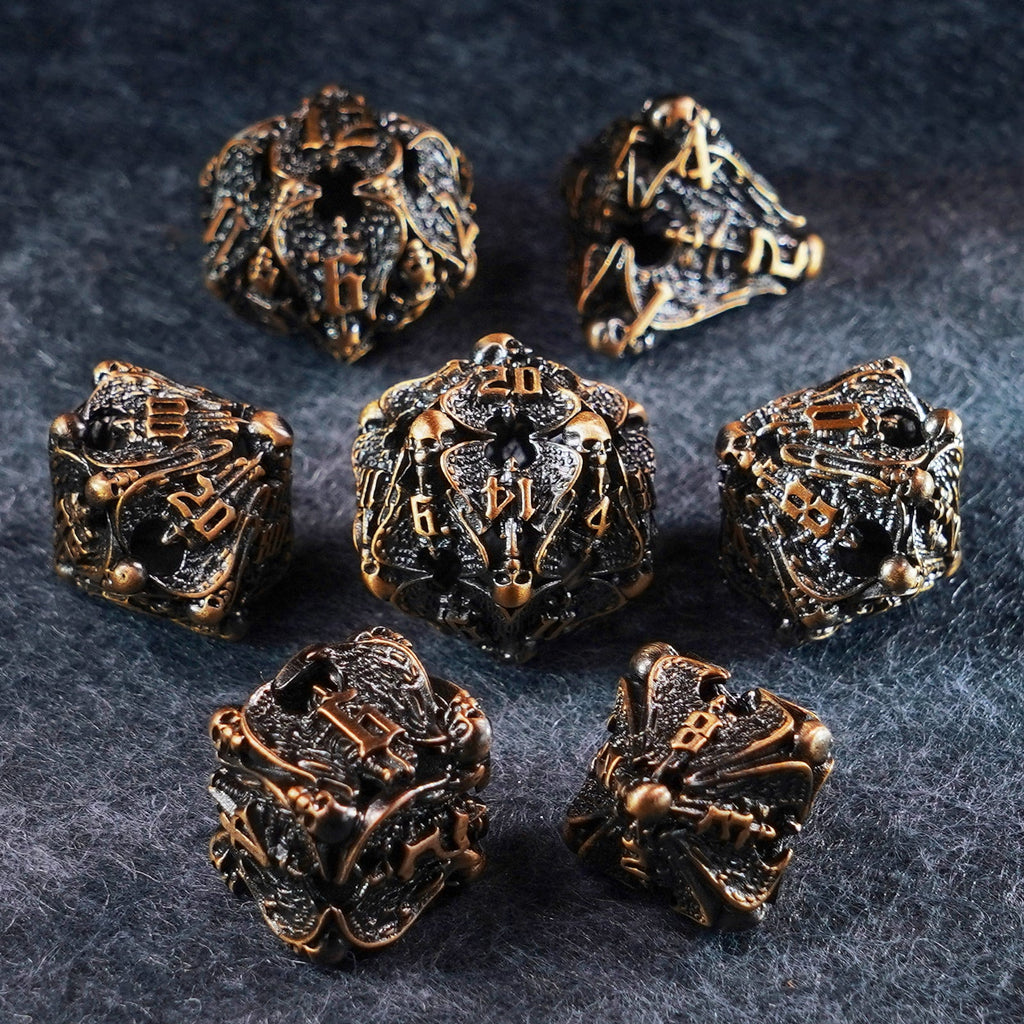 Deathwing Hollowed Metal Dice
